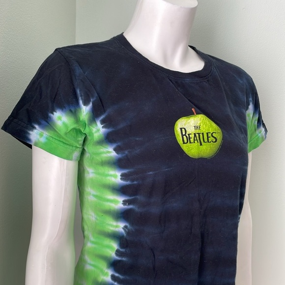 Liquid Blue The Beatles Green Black Tie Dye Graphic Tee XL - Picture 2 of 6